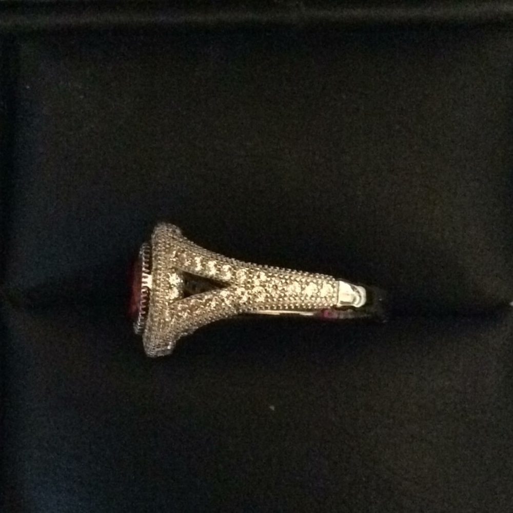 Ruby Cocktail Ring Size 5 - Picture 4 of 8